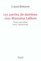 Couverture du livre « Parties de dominos » de Claude Burgelin aux éditions Circe
