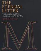 Couverture du livre « Eternal letter : two millenia of the classical roman capital » de Shaw Paul aux éditions Mit Press