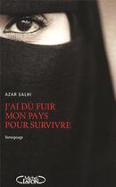 Couverture du livre « J'ai dû fuir mon pays pour survivre » de Azar Salhi aux éditions Michel Lafon