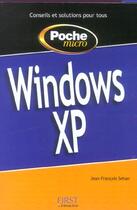 Couverture du livre « Windows Xp » de Jean-Francois Sehan aux éditions First Interactive