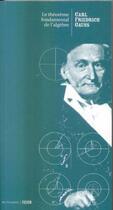 Couverture du livre « Le Theoreme Fondamental De L'Algebre » de Carl Friedrich Gauss aux éditions Vernadski