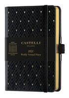 Couverture du livre « Agenda semainier vertical poche c&g diamant dore » de Castelli aux éditions Castelli Milano