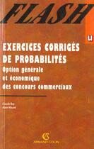 Couverture du livre « Probabilites. Exercices Corriges » de Nizard et Boy aux éditions Armand Colin