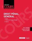 Couverture du livre « Droit pénal général : Cours ; Thèmes de travaux dirigés (6e édition) » de Edouard Verny et Olivier Decima et Stephane Detraz aux éditions Lgdj