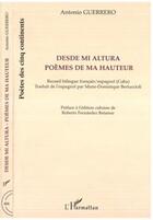 Couverture du livre « Desde mi altura - poemes de ma hauteur - recueil bilingue francais/ espagnol (cuba) » de Poumier/Guerreiro aux éditions Editions L'harmattan