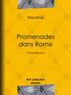 Couverture du livre « Promenades dans Rome » de Stendhal aux éditions Epagine