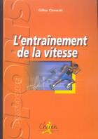 Couverture du livre « Entrainement de la vitesse remplace » de Cometti aux éditions Chiron