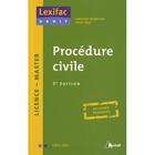 Couverture du livre « Procédure civile (3e édition) » de Tahri aux éditions Breal