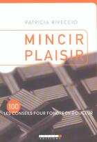 Couverture du livre « Mincir plaisir » de Patricia Riveccio aux éditions Leduc