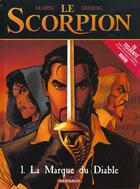 Couverture du livre « Le scorpion t.1 ; la marque du diable » de Stephen Desberg et Enrico Marini aux éditions Dargaud