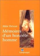 Couverture du livre « Mémoires d'un honnête homme » de Abbe Prevost aux éditions Lampsaque