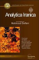 Couverture du livre « Analytica iranica t.1 » de Mahmoud Delfani aux éditions Europerse