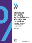 Couverture du livre « Statistiques de l'OCDE sur les échanges internationaux de services, Volume 2011 numéro1 » de  aux éditions Epagine