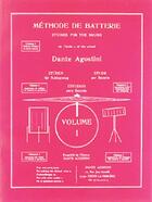 Couverture du livre « Méthode de batterie t.1 » de Dante Agostini aux éditions Carisch Musicom