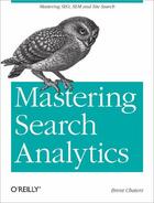 Couverture du livre « Mastering Search Analytics » de Brent Chaters aux éditions O Reilly