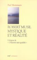 Couverture du livre « La quête mystique de robert musil » de Paul Mommaers aux éditions Cerf