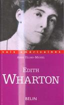Couverture du livre « Edith wharton - la conscience entravee » de Ullmo-Michel Anne aux éditions Belin