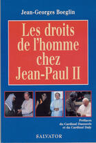 Couverture du livre « Droits De L Homme Chez Jean-Paul Ii » de Boeglin aux éditions Salvator