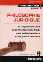 Couverture du livre « Philosophie juridique » de Francois Vallancon aux éditions Studyrama
