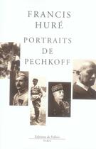 Couverture du livre « Portraits de pechkoff » de Hure-F aux éditions Fallois
