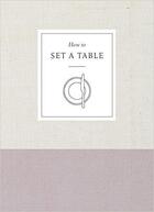 Couverture du livre « How to set a table » de  aux éditions Random House Us