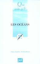 Couverture du livre « Les océans » de Anne-Sophie Archambeau aux éditions Que Sais-je ?