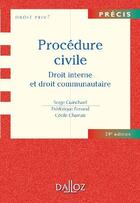 Couverture du livre « Procédure civile (29ème édition) » de Guinchard et Ferrand aux éditions Dalloz