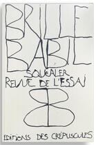 Couverture du livre « Brille babil t.4 » de Jean Daive et Jean-Michel Gentizo aux éditions Editions Des Crepuscules