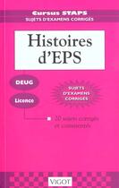 Couverture du livre « Histoires d'EPS » de Jean-Philippe Saint-Martin aux éditions Vigot