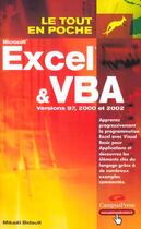 Couverture du livre « Excel Et Vba » de Mikael Bidault aux éditions Campuspress