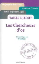 Couverture du livre « Les chercheurs d'os, de Tahar Djaout » de Belaid Djefel aux éditions Honore Champion