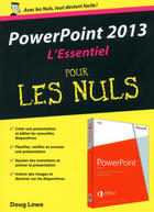 Couverture du livre « Powerpoint 2013 ; l'essentiel pour les nuls » de Doug Lowe aux éditions First Interactive