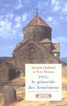 Couverture du livre « Le genocide des armeniens » de Chaliand G.. Te aux éditions Complexe
