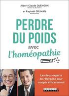 Couverture du livre « Perdre du poids avec l'homéopathie » de Albert-Claude Quemoun et Raphael Gruman aux éditions Leduc