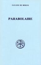 Couverture du livre « Sc 378 parabolaire » de Galand De Reigny aux éditions Cerf
