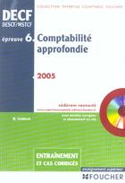 Couverture du livre « COMPTABILITE APPROFONDIE ; EPREUVE N.6 » de Micheline Friederich aux éditions Foucher