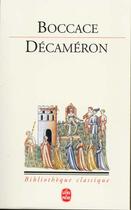 Couverture du livre « Décaméron » de Boccace Giovanni aux éditions Le Livre De Poche