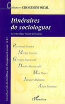 Couverture du livre « Itinéraires de sociologues » de Touraine/Rheaume aux éditions Editions L'harmattan