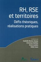 Couverture du livre « RH, RSE et territoires » de  aux éditions Vuibert
