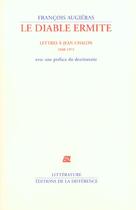Couverture du livre « Le diable ermite » de Francois Augieras aux éditions La Difference
