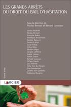 Couverture du livre « Les grands arrêts du droit du bail d'habitation » de Nicolas Bernard aux éditions Larcier