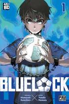 Couverture du livre « Blue lock Tome 1 » de Muneyuki Kaneshiro et Yusuke Nomura aux éditions 48h Bd