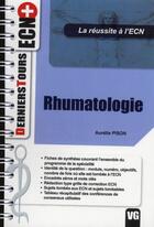 Couverture du livre « Rhumatologie » de Aurelie Pison aux éditions Vernazobres Grego