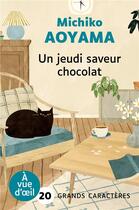 Couverture du livre « Un jeudi saveur chocolat » de Aoyama Michiko aux éditions A Vue D'oeil