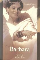 Couverture du livre « Barbara » de Marie Chaix aux éditions Buchet Chastel
