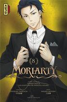 Couverture du livre « Moriarty Tome 8 » de Ryosuke Takeuchi et Hikaru Miyoshi aux éditions Kana