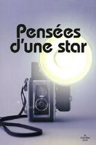 Couverture du livre « Pensées d'une star » de  aux éditions Cherche Midi