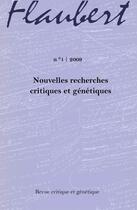 Couverture du livre « REVUE CRITIQUE ET GENETIQUE T.1 ; nouvelles recherches critiques et génétiques » de Revue Critique Et Genetique aux éditions Institut Des Textes & Manuscrits Moderne