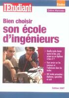 Couverture du livre « Bien choisir son école d'ingénieurs » de Celine Manceau aux éditions L'etudiant