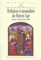 Couverture du livre « Religion et mentalités au Moyen âge : Mélanges en l'honneur d'Hervé Martin » de Pur aux éditions Pu De Rennes